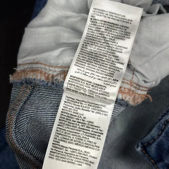 Old Navy High-Rise Flare Jeans Size 18 Dark Aged Denim Stretch Cotton Blend - Picture 5 of 7